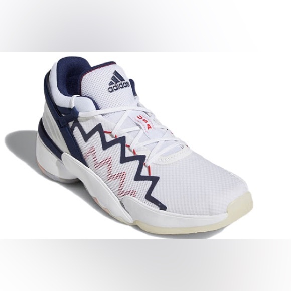 NWT Men’s Adidas D.O.N. Issue #2 GCA White/Navy Team USA FY0872 NO BOX Size 13 - Picture 3 of 15